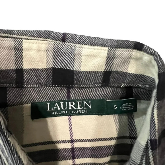 Lauren Ralph Lauren Plaid Button Down Size Small - Picture 2 of 3